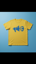 Speak up tee in sunny yellow