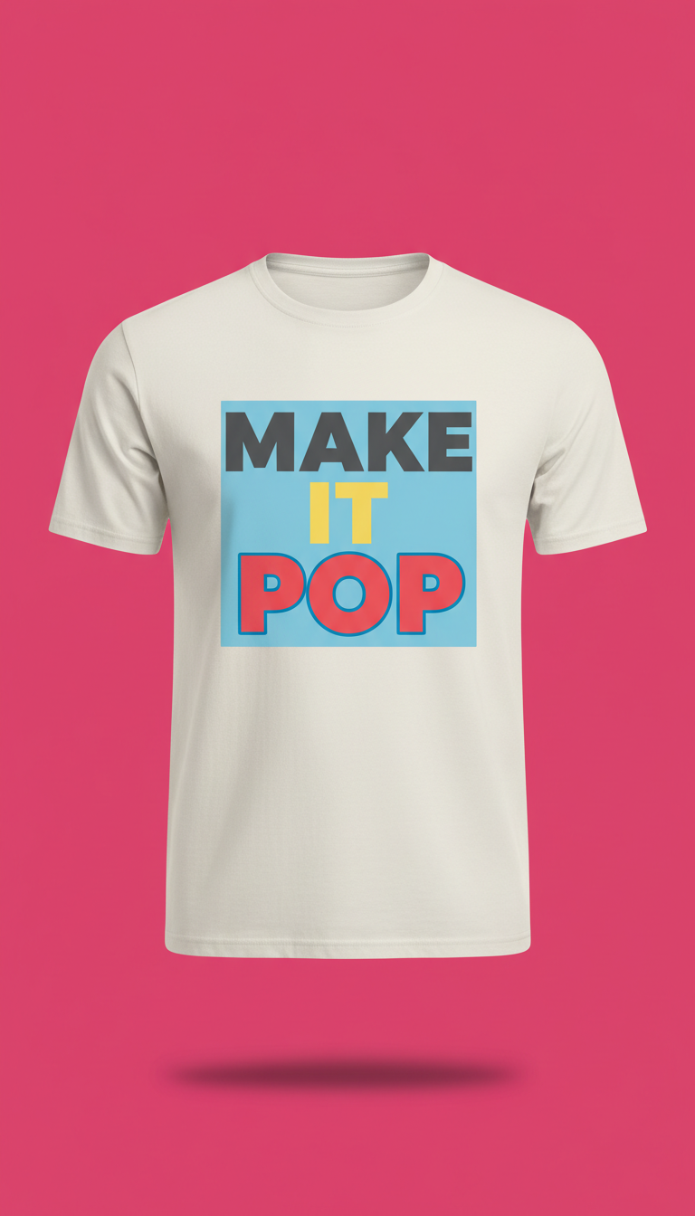 Make It Pop Type-Driven Tee