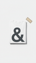Paper White Ampersand Cotton Tee